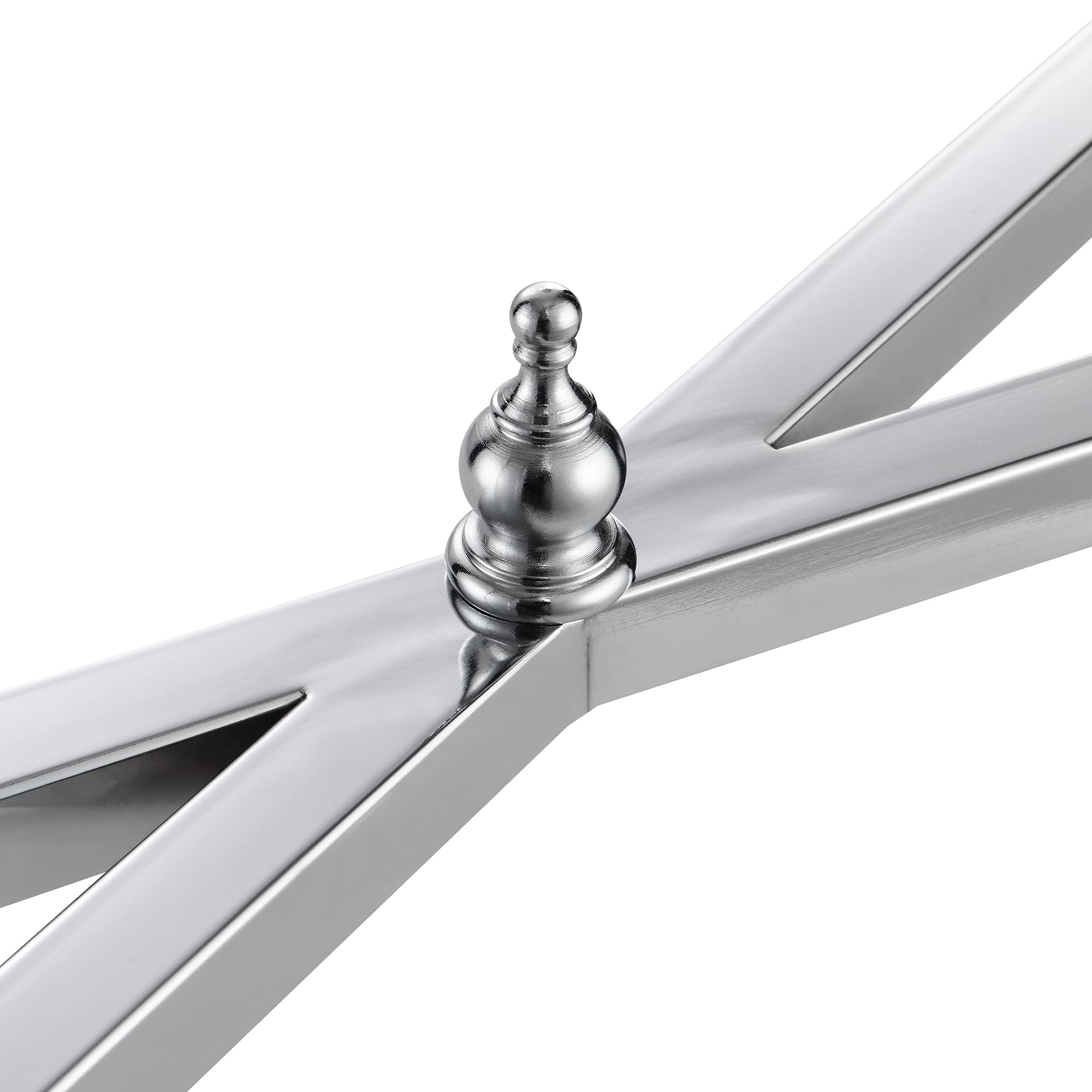 Tudor Console Table - Clear Glass & Chrome