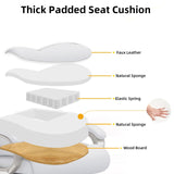 White Executive Office Chair - High Back PU Leather Desk Chair