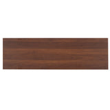 Mid-Century Modern TV Stand for 55" Flatscreen – Walnut & Black Entertainment Console