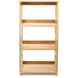 Bookcase, 3-Tier Open Shelf Bookcase, Small Bamboo Bookshelf, Bamboo Natural Shelving, Book Organizer Storage Open Shelf Rack, Display Shelves for Bedroom, Living Room, Office, Bathroom