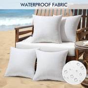 Pack of 4 20x20 Inch Outdoor Pillow Inserts Waterproof Decorative Throw Pillow Insert