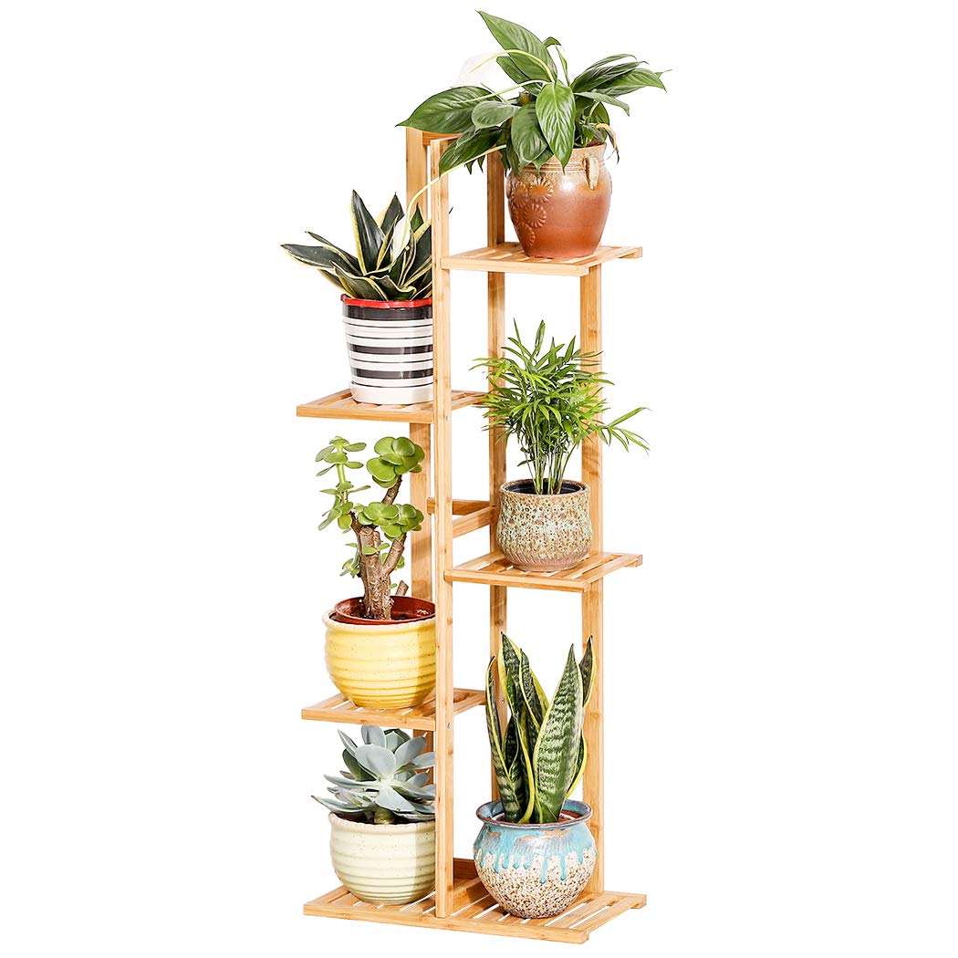 5 Tier 6 Potted Plant Stand Rack Multiple Flower Pot Holder Shelf Indoor Outdoor Planter