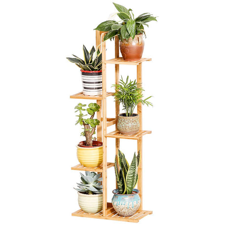 5 Tier 6 Potted Plant Stand Rack Multiple Flower Pot Holder Shelf Indoor Outdoor Planter