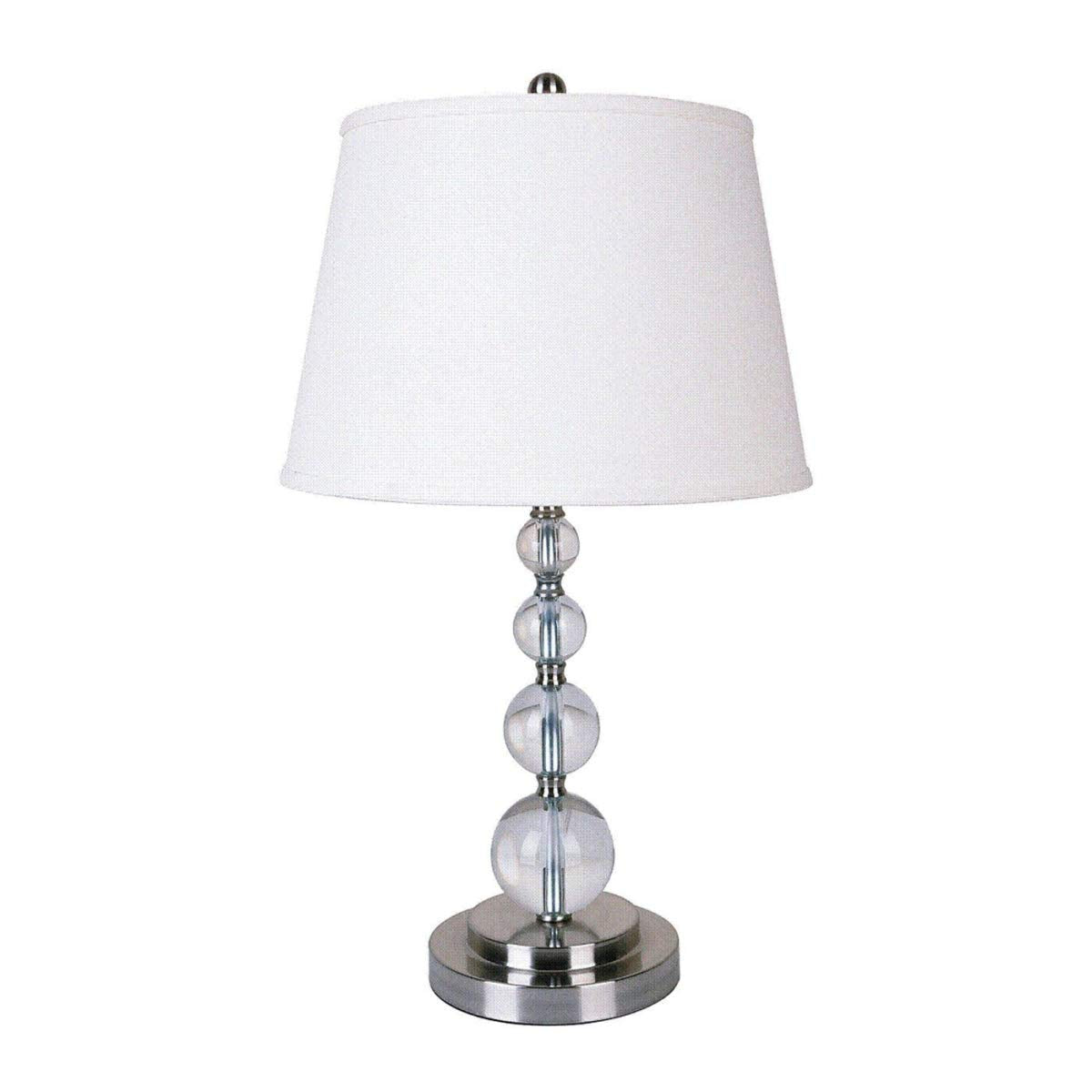 Crystal Table Lamp - Chrome