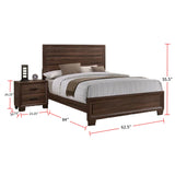 Brandon 4-Piece Bedroom Set Medium Warm Brown, Queen