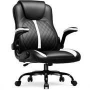 Ergonomic Office Chair with Lumbar Support - White Executive Desk Chair