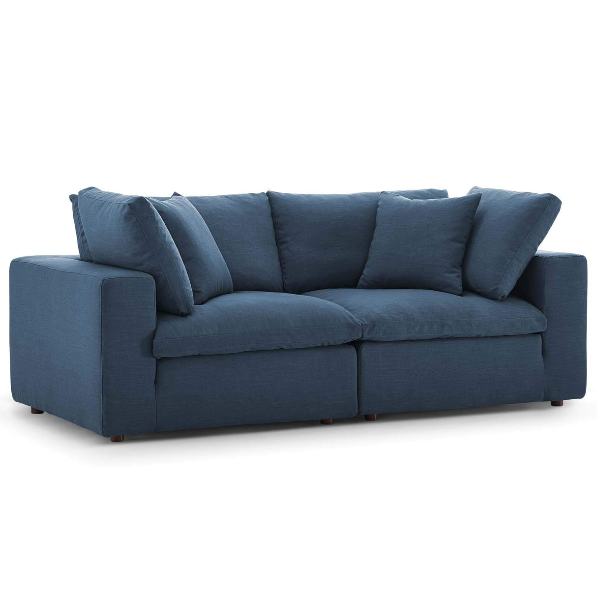 Commix Down Down Filled Overstuffed 2 Piece Sectional Sofa Set