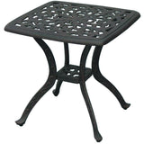 Series 80 Patio Round End Table in Antique Bronze