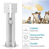 Foldable Portable Beach Umbrella Stand-Portable Patio Umbrella Base Holder