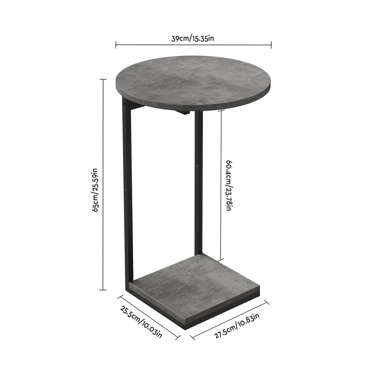 Sides Table for Living Room, Small End Table for Small Space