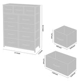 11-Drawer Dresser, Fabric Storage Tower for Bedroom, Living Room