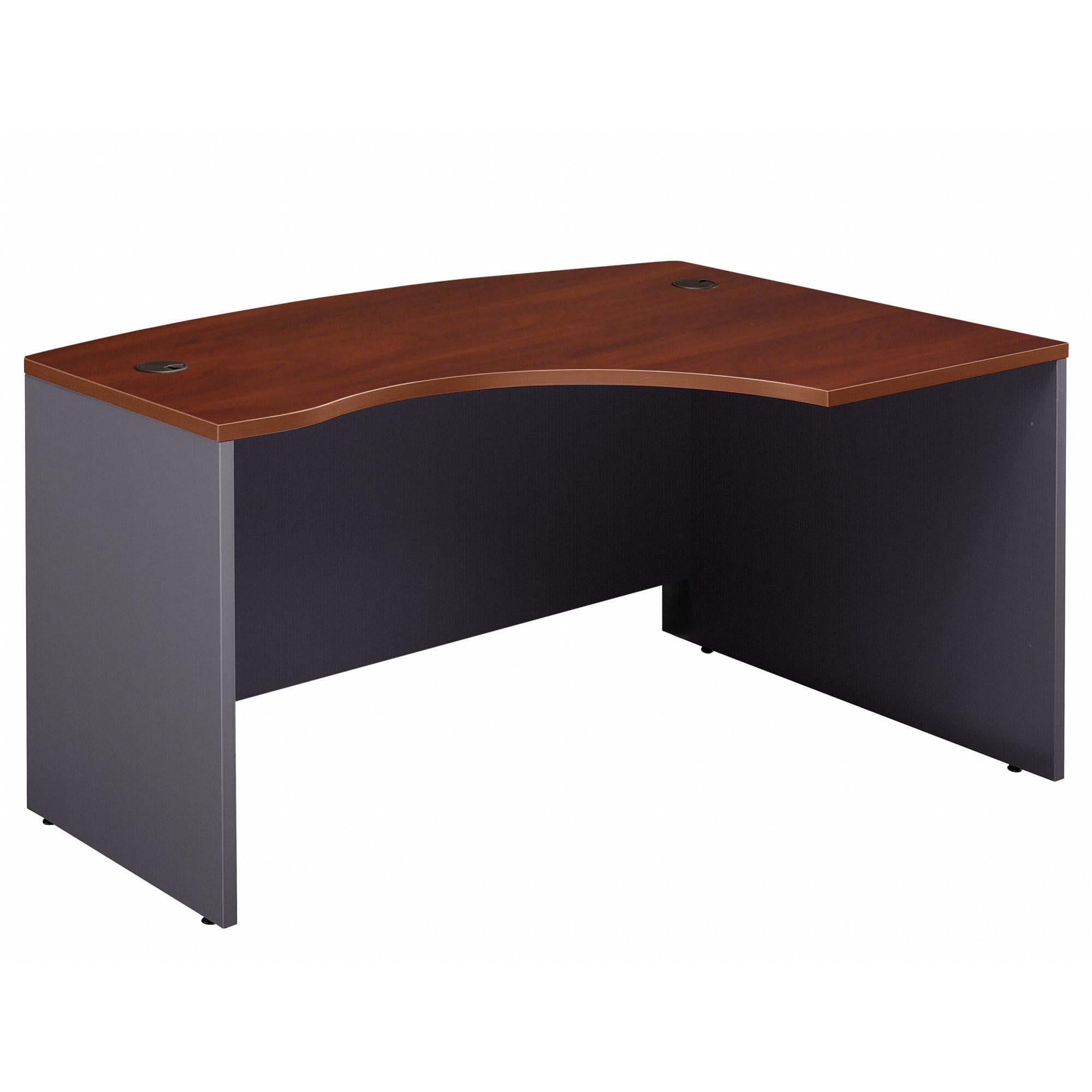 Series C Collection 60W x 43D Right Hand L-Bow Desk Shell in Hansen Cherry