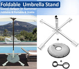 Foldable Portable Beach Umbrella Stand-Portable Patio Umbrella Base Holder