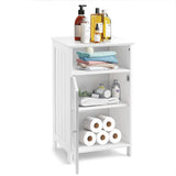 Small Floor Storage Cabinet/Organizer with Drawer and Door, For Bathroom & Toilet,