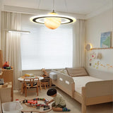 Kids Planet Glass Pendant Light - LED Dimmable Space Chandelier