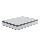 Queen Mattress, 10 Inch Medium Firm Hybrid Mattress with Bamboo Charcoal Gel Memory