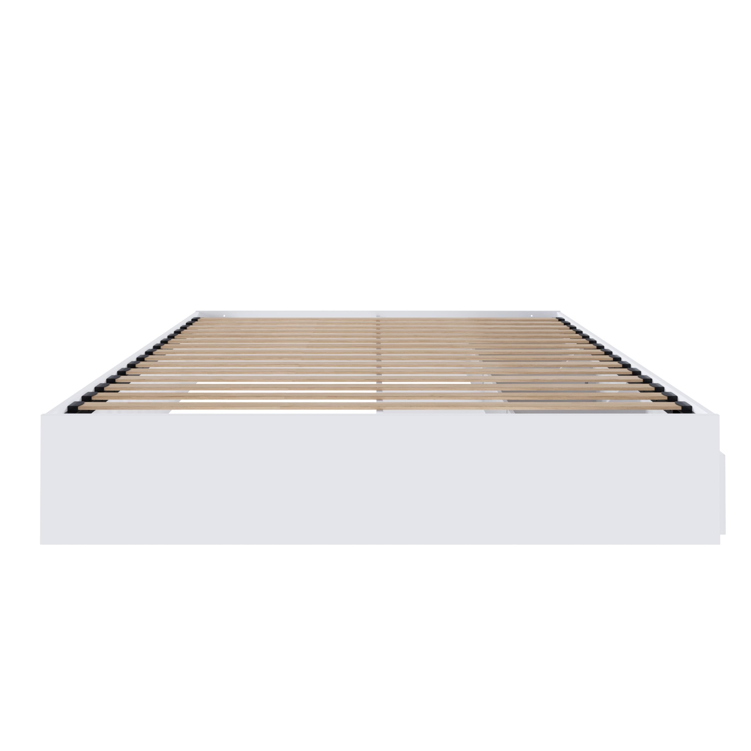 White Full Size 3-Drawer Storage Bed,
