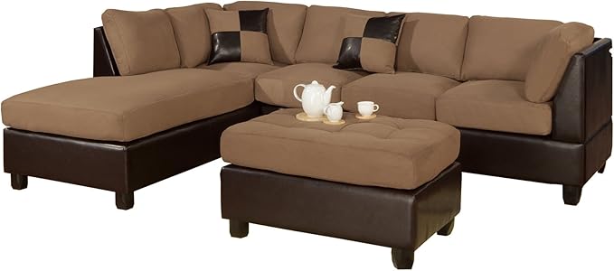 BOBKONA PDEX-F7615 Sectional w/Ottoman