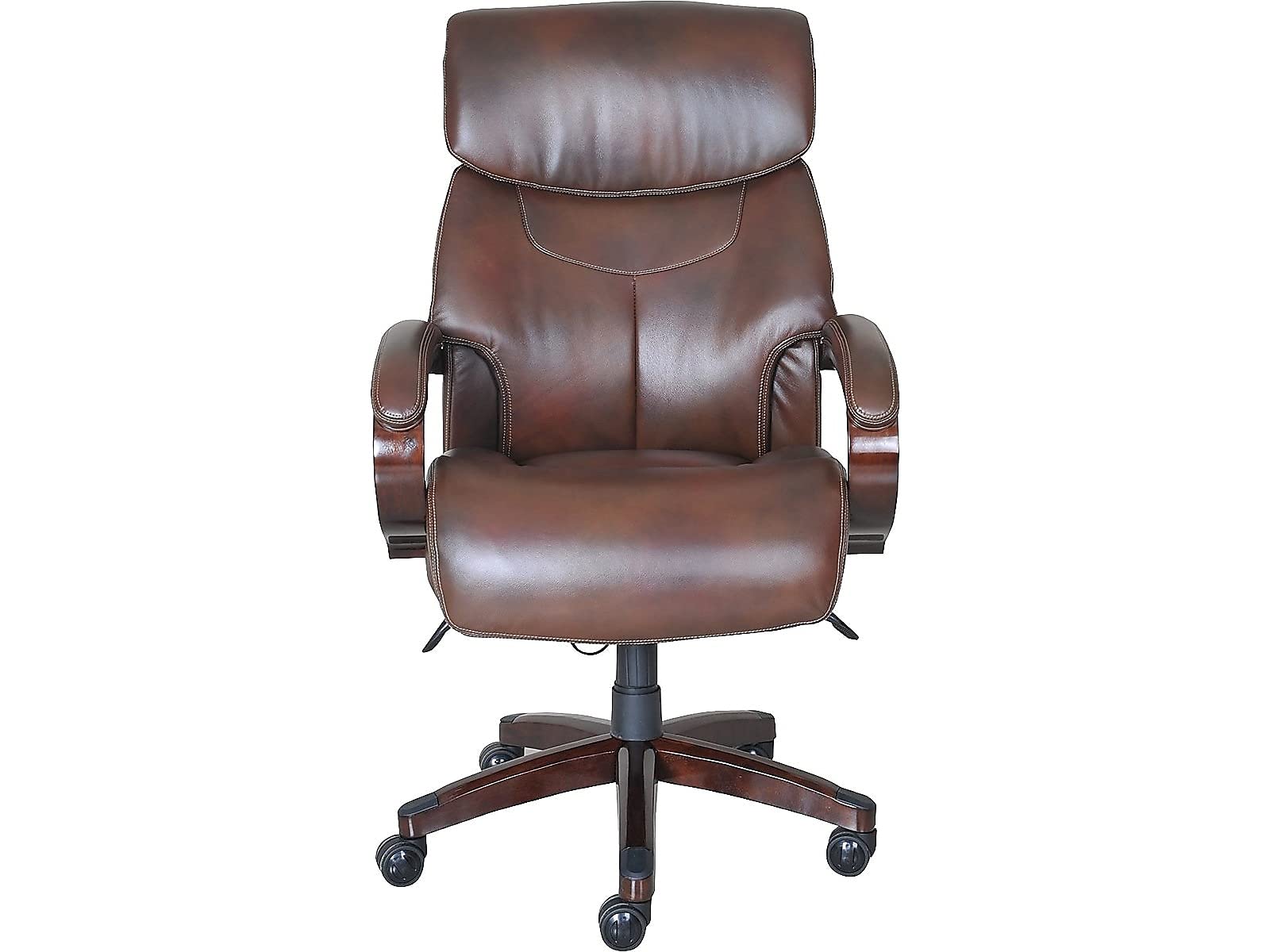 Bradley Bonded Leather Executive Office Chair - Mahogany