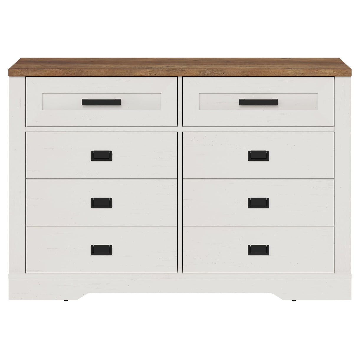 8 Drawers White Dresser Chests for Bedroom,Rustic Tall Chset of Drawers,Dressers