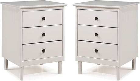 Myron Modern 2 Piece Solid Wood 3 Drawer Nightstand Set