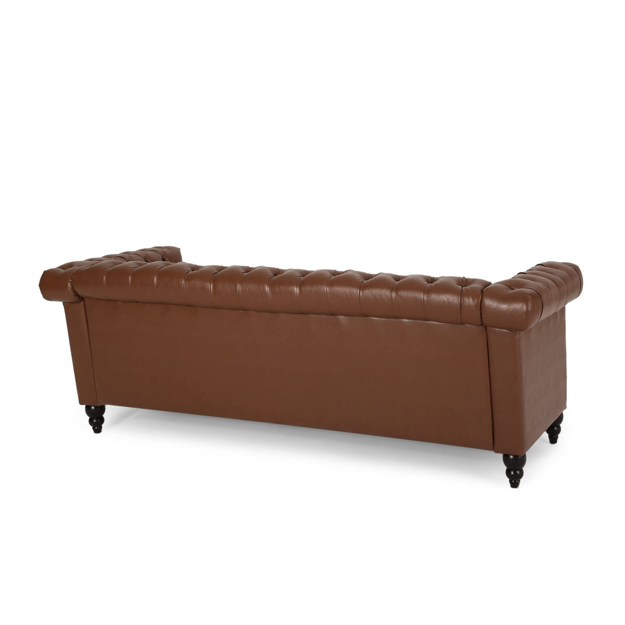 Christopher Knight Home Parkhurst Sofas, Cognac + Dark Brown