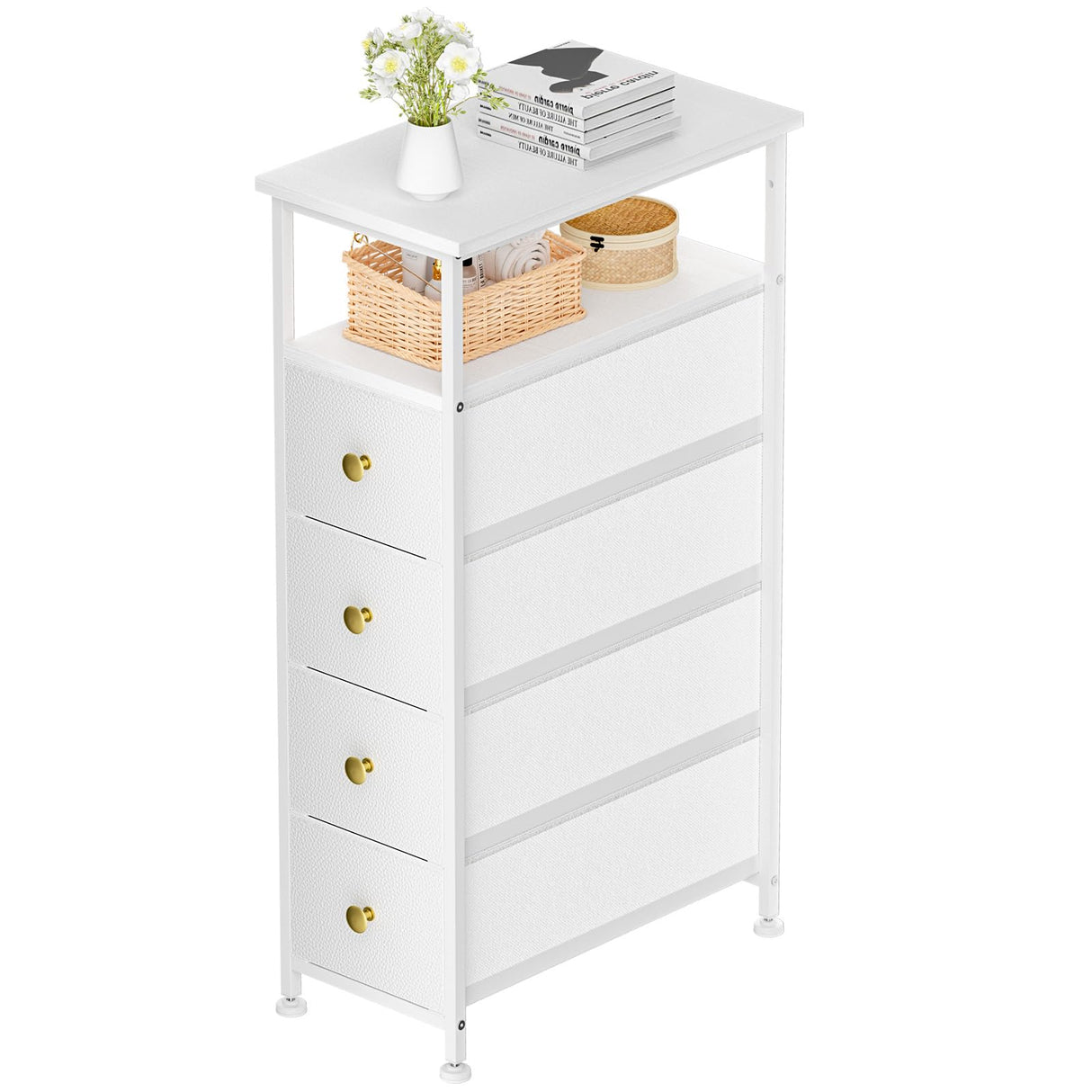 Narrow Dresser for Bedroom, Slim Dresser Storage Tower