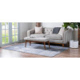 Portland Collection Area Rug - Woodburn (10' x 13' 1" Rectangle, Blue/ Ivory)