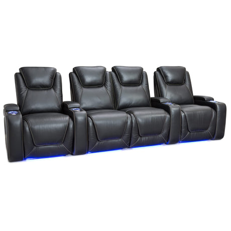 Equinox - Home Theater Seating - Living Room - Top Grain Leather - Power Recline