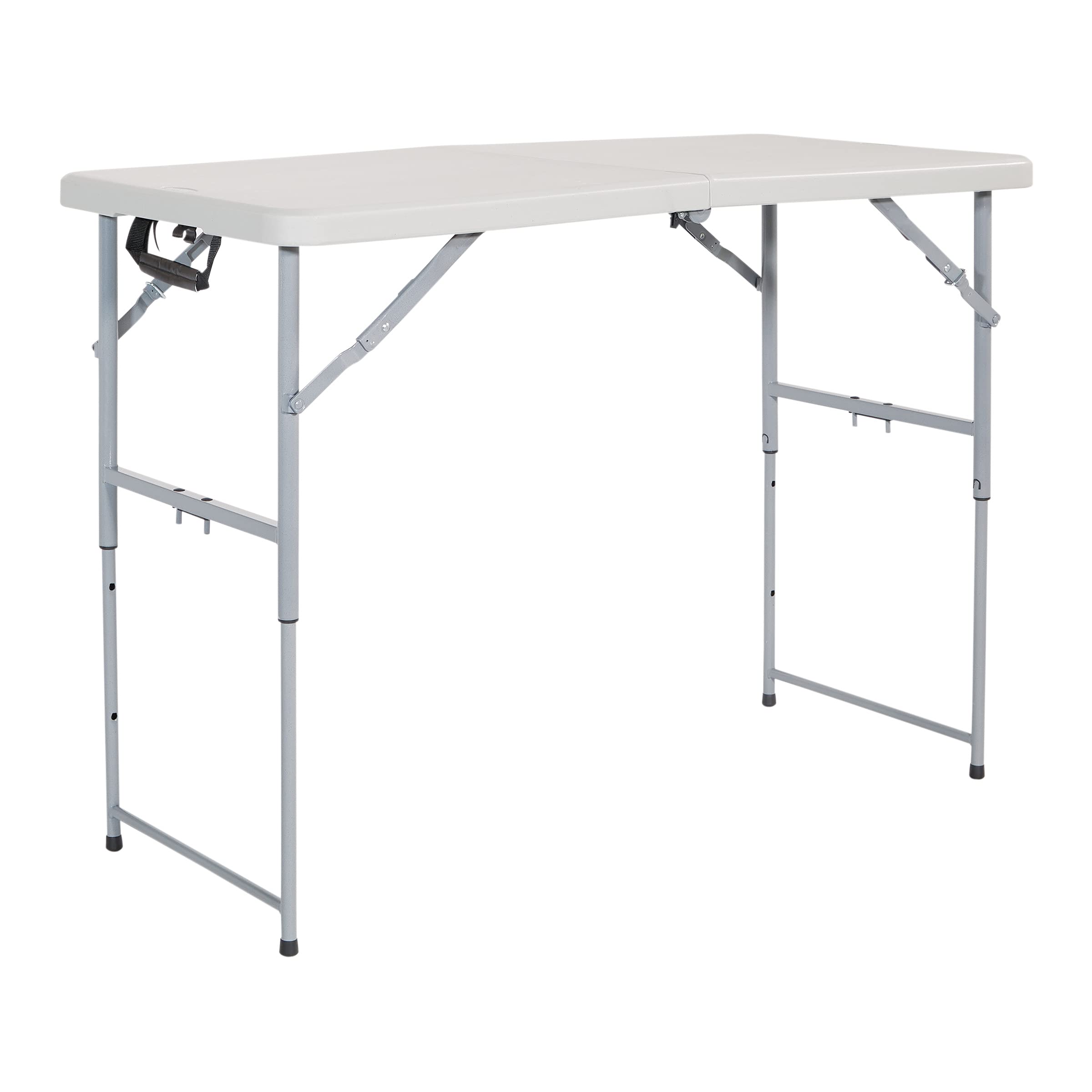 Resin Multipurpose Rectangle Table, 4-Feet Long, Height Adjustable