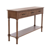 Home Collection Peyton Brown 3-Drawer Lower Shelf Console Table CNS5705C, 0