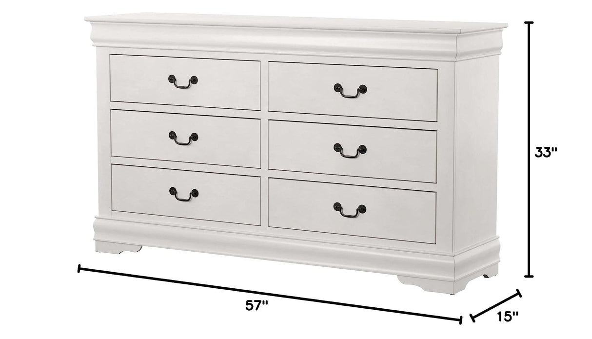 Louis Philippe Dresser in White