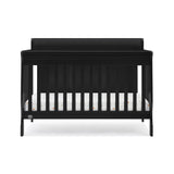 Simmons Kids Carter 6-in-1 Convertible Crib - Greenguard Gold Certified, Black Ebony