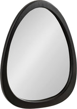 McKinder Asymmetrical Wood Wall Mirror, 24 x 28, Walnut Brown