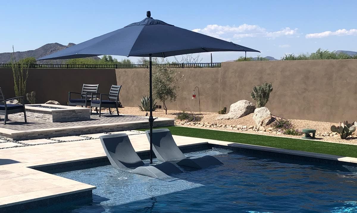 Outdoors - in-Pool Chaise Lounger - Pool & Sun Shelf Lounge Chair - Designed