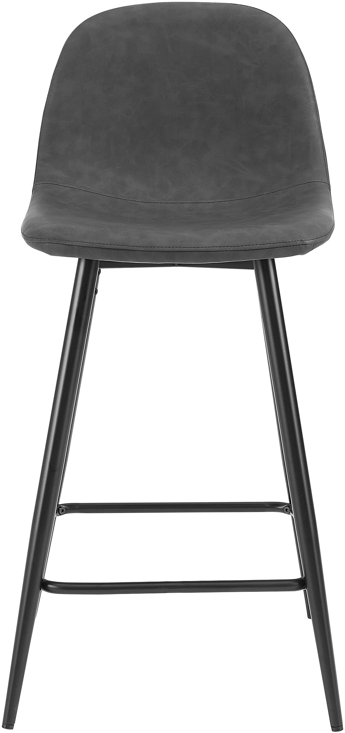 CF501625-GY Weston Counter Stool (Set of 2), Distressed Gray/Matte Black