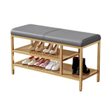 Entryway Bench with Shoe Rack Gold, Shoe Storage Organizer Bench