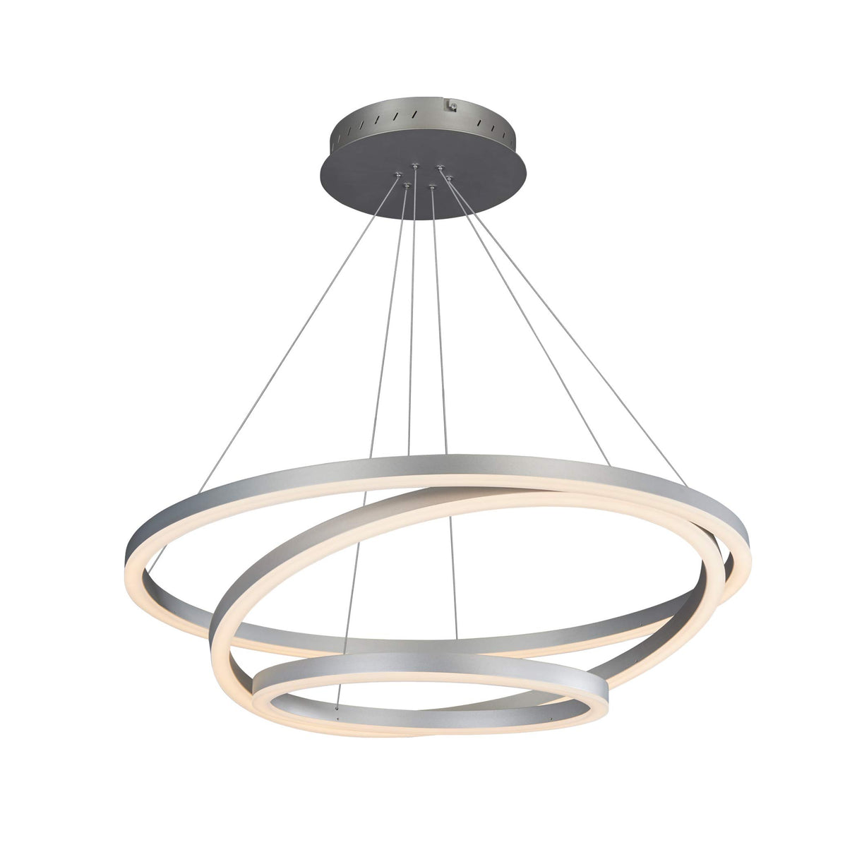 VMC32500AL Tania Trio 32", Adjustable Hanging, Modern Circular Chandelier Lighting in