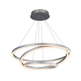 VMC32500AL Tania Trio 32", Adjustable Hanging, Modern Circular Chandelier Lighting in