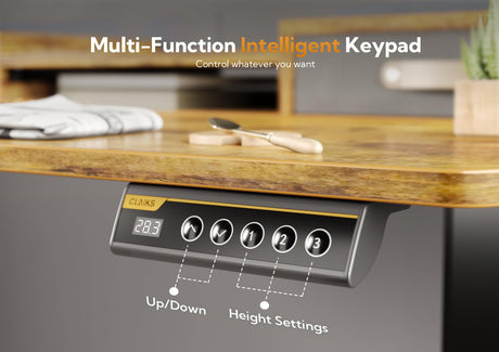 Standing Desk with Drawers, Stand Up Electric Standing Desk Adjustable