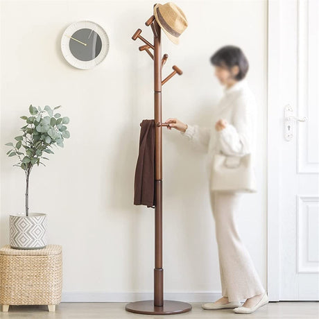 Organizer Rack Coat Rack Household Floor-Standing Single Pole Coat Stand Modern