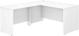 Studio C 60W x 30D L Shaped Desk with 42W Return in Natural Elm, L Workstation