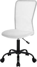 Home Office Chair Mid Back Mesh Desk Chair Armless Computer Chair Ergonomic Task Rolling