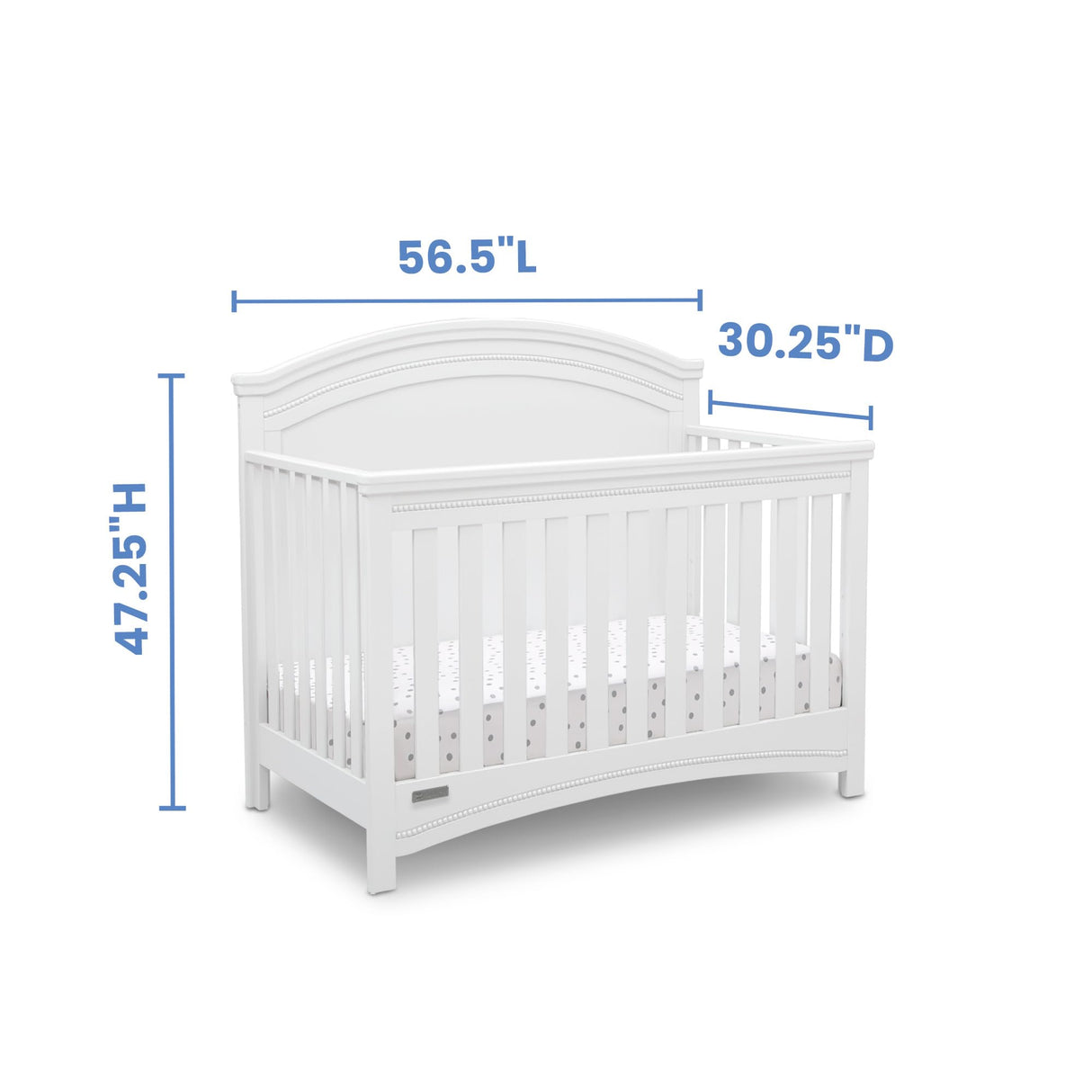 Simmons Kids SlumberTime Emma 4-in-1 Convertible Baby Crib N More - Greenguard Gold