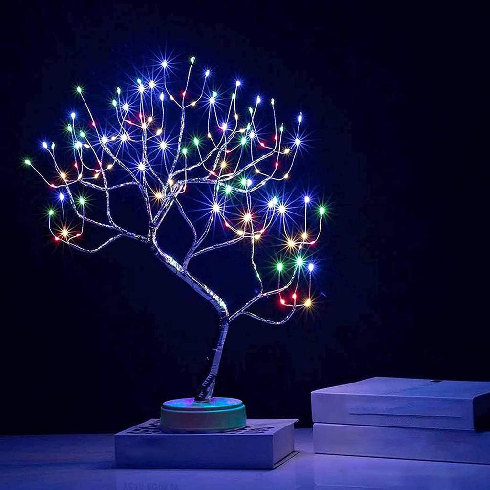 20” 108 LED Sparkly Fairy Spirit Tree Lamp with Remote Control, Bonsai Tree Lights