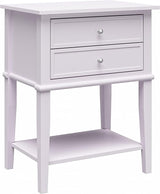 Franklin Accent Table with 2 Drawers, Emerald