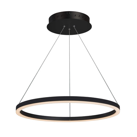 VMC31640BL Tania 24" LED Chandelier, Adjustable Suspension Fixture, Modern Circular