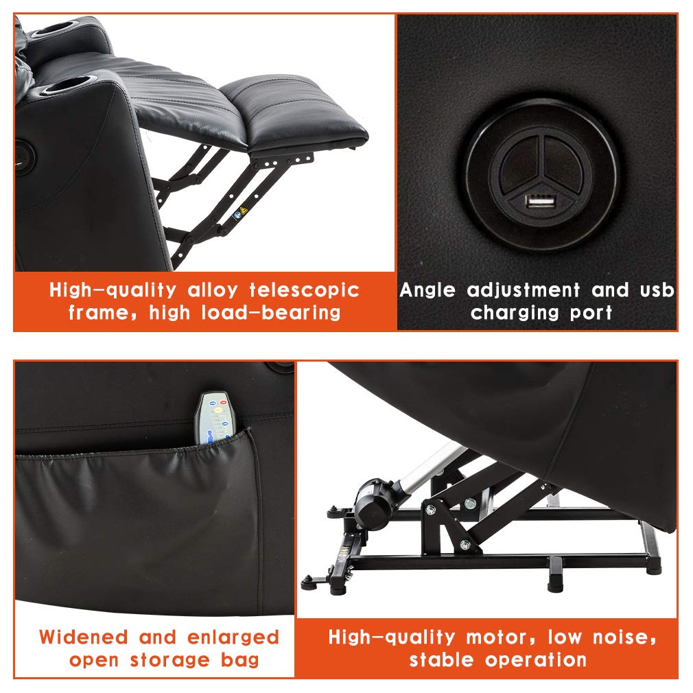 Power Lift Chair Recliner Sofa for Elderly Massage Chair, Adjustable Furniture