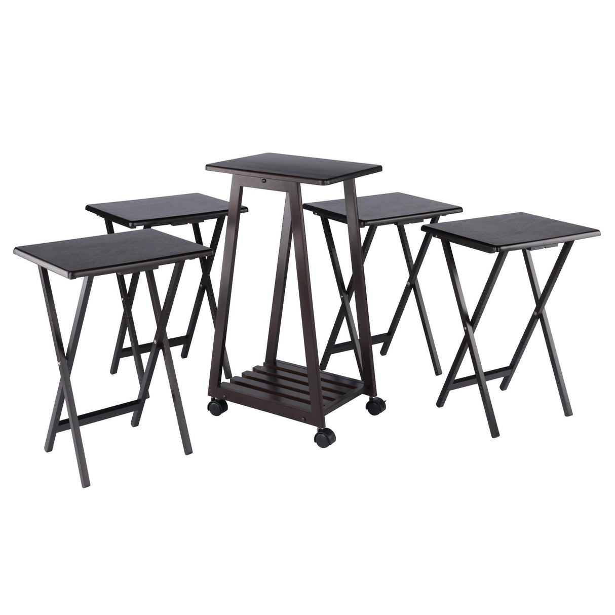 Adriel 5-Pc Snack Table Set, Coffee