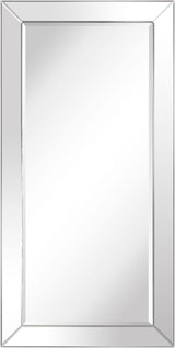 Solid Wood Framed Wall Mirror, Wall-Mounted Mirrors, 1"-Beveled, Bathroom Mirror